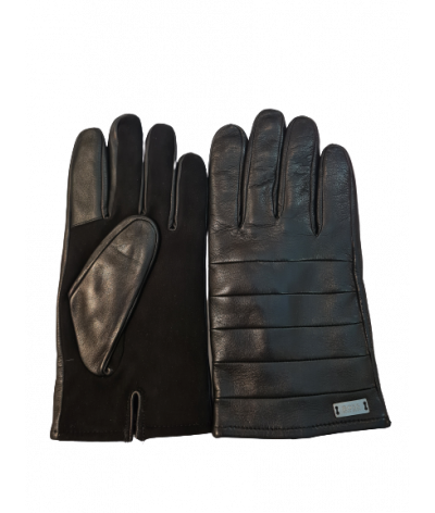 Gants Homme en Cuir lisse - Noir